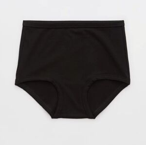 Aerie Superchill High Waisted Cotton Brief Underwear XL 5 x Black, 2 x Gray